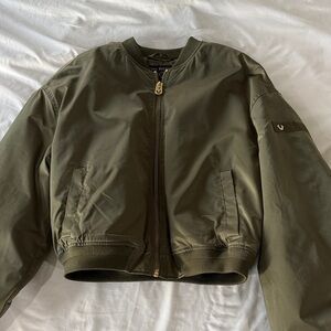 True Religion Khaki Bomber Jacket